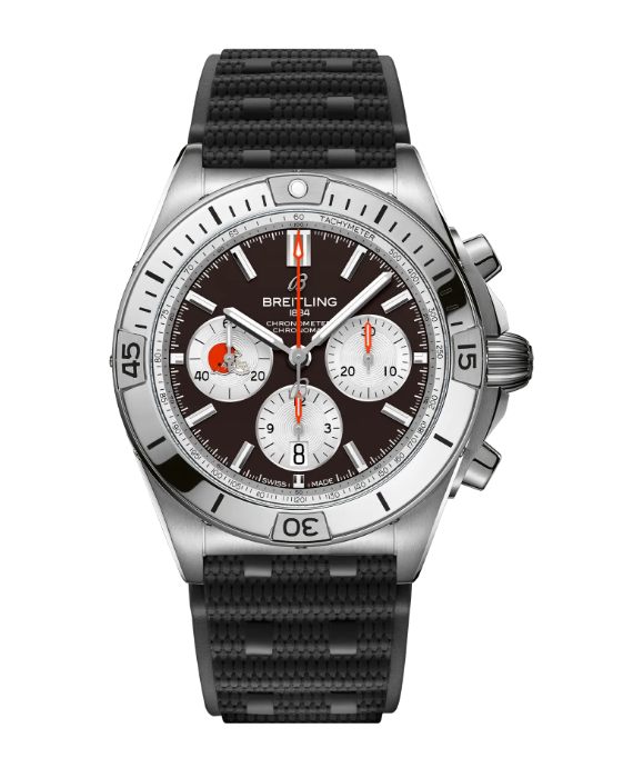 Best Review Breitling CHRONOMAT B01 42 NFL CLEVELAND BROWNS EDITION Replica Watch AB01342B1B6S1